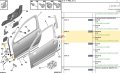 Zawias Drzwi Prawy 9035T4 Peugeot 207 Oryginał