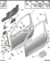 Zawias Drzwi Prawy 9035T4 Peugeot 207 Oryginał