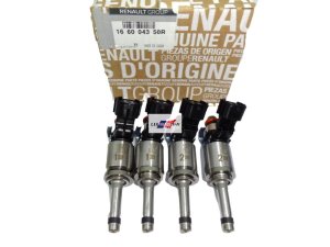 Inyección de combustible, juego de 4 piezas, original 166004350R Clio 4 Captur  1.2TCE