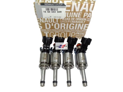 Inyección de combustible, juego de 4 piezas, original 166004350R Clio 4 Captur  1.2TCE