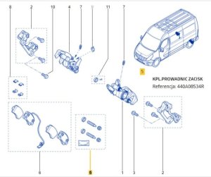 Juego de reparación de pinzas de freno R Master 3 - Delantero/Trasero  440A00024R