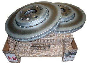 Disco de freno delantero completo original 8201464604 Kangoo 2