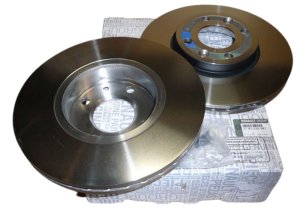 Disco de freno delantero completo original 7701210081 Kangoo 2
