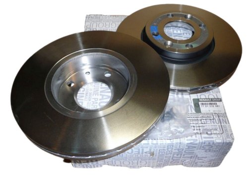 Disco de freno delantero completo original 7701210081 Kangoo 2