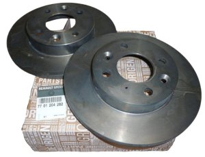 Disco de freno delantero completo original 7701204282 Megane