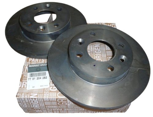 Disco de freno delantero completo original 7701204282 Megane