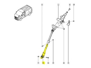 Columna de dirección 1.6DCI 4882000Q0J Nueva OE Renault Trafic 3