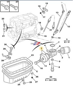 Radiador de aceite 98480768 Jumper, Boxer  2.8HDI Original