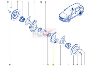 Cubierta del freno trasero  441614282R OE Renault Koleos 2