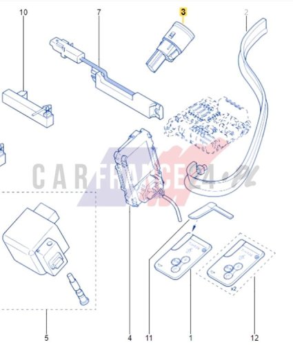 Interruptor Start/Stop 2515000QAD Nuevo OE Renault Laguna 3 Megane 2