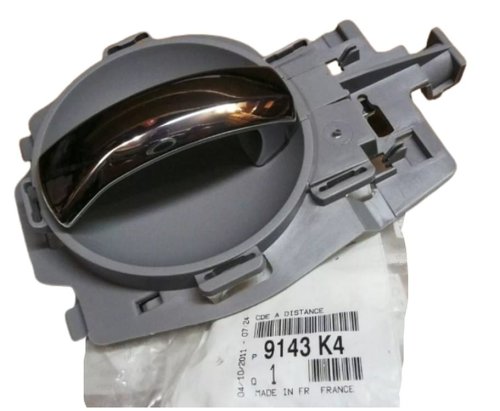 Manilla de puerta trasera izquierda 9143K4 Nueva OE PSA Citroën C3