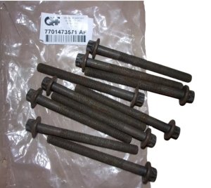 Tornillos de la tapa de la culata, juego  7701473571 Nuevo OE Renault Master 3