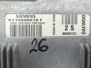 Controlador del motor Daewoo Matiz K115000010F  96259124