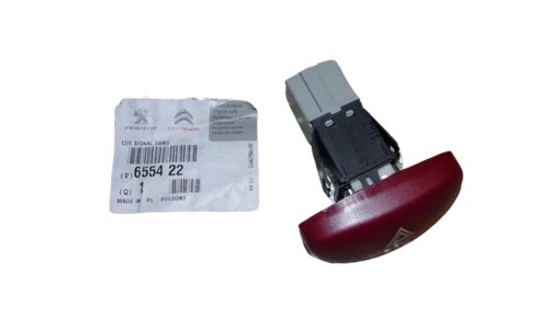 Interruptor de luces de emergencia 655422 Nuevo original Citroën Peugeot Xsara Picasso