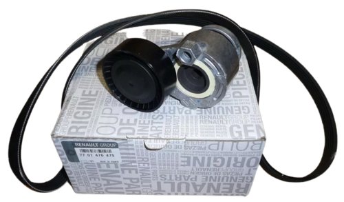 Juego de correas trapezoidales 1,5 DCI 7701476475  Nuevo Original Renault