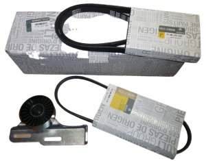 Juego de correas trapezoidales 1,5 DCI 7701477565  Nuevo Original Renault Clio III