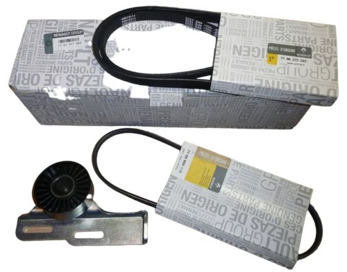 Juego de correas trapezoidales 1,5 DCI 7701477565  Nuevo Original Renault Clio III