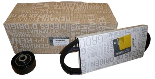 Juego de correas trapezoidales 1,2 7701477537  Nuevo original Renault Twingo