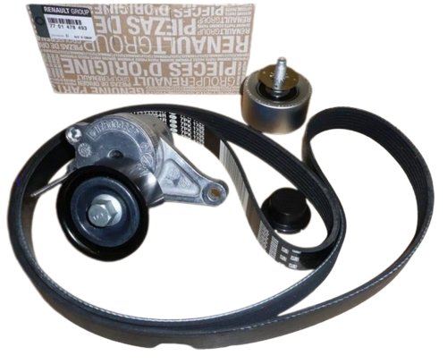 Juego de correas trapezoidales 2,0 DCI M9R 7701478493 Nuevo Original Renault Laguna III