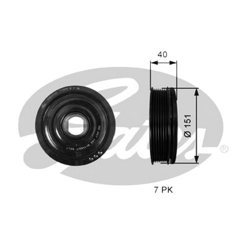 Polea del eje 1,6 DCI 7PK Biturbo 1230300Q2F Nueva original Renault Trafic II