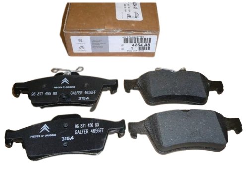 Pastillas de freno traseras 1647875980 1.6VTI/THP/HDI Nuevas originales Citroën Peugeot 508