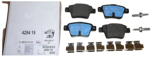 Pastillas de freno traseras 425419  Nuevas originales Citroën Peugeot 207