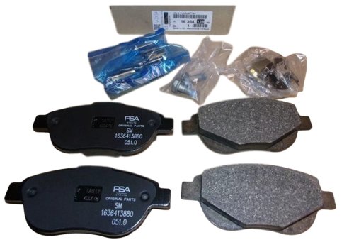 Pastillas de freno delanteras 1636413880 Nuevas originales Citroën Peugeot Xsara II