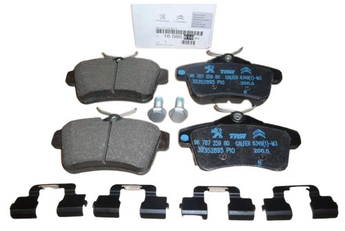 Pastillas de freno traseras 1608681680 Nuevas originales Citroën Peugeot C4 II