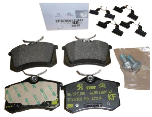 Pastillas de freno traseras 1608681580 Nuevas originales Citroën Peugeot C4 II