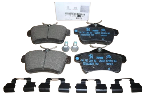 Pastillas de freno traseras 1608681680 Nuevas OE PSA C4 II