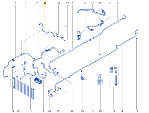 Conducto de aire acondicionado 2,0 DCI 924717645R Nuevo OE Renault Trafic