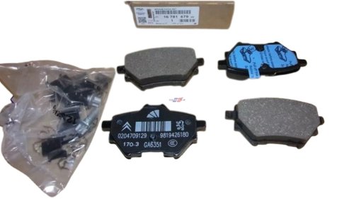 Pastillas de freno traseras 268 mm  1678167980 Citroën C4, Picasso, Peugeot 308, 3008 Original