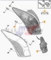 Lampa Lewa Tył 6350FG Peugeot 308 S.W Oryginał