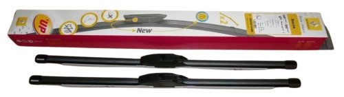 Escobillas limpiaparabrisas delanteras 288901158R Renault Kangoo, Dacia Duster I, II 500/500 mm planas originales