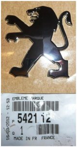 Emblema para tapacubos 542112 Peugeot Original