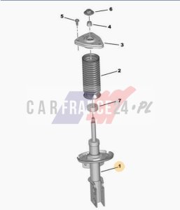Amortiguador delantero 1635532480 Nuevo OE PSA 308