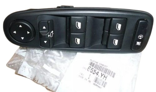 Interruptor de apertura de la ventanilla izquierda 6554YH Nuevo original Citroën Peugeot C4 Picasso