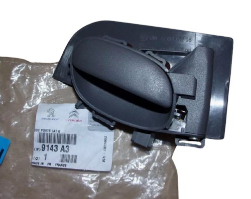 Manilla de puerta interior izquierda original 9143A3 Peugeot 206