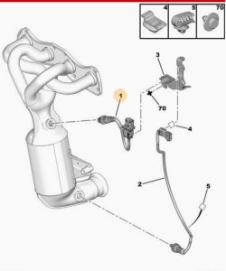 Sonda Lambda 1618V0 1.4 1.6 VTI Citroën Peugeot