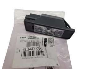 Luz de matrícula Original 6340G9 C2 C8 307 407