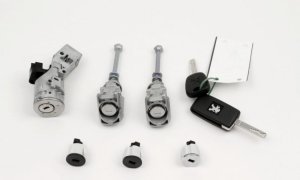 Cerradura de puerta izquierda + derecha + contacto 4162EQ Nuevo original Citroën Peugeot 407