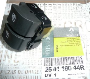 Botón de apertura/cierre de la ventanilla 254118044R Renault Clio IV Original
