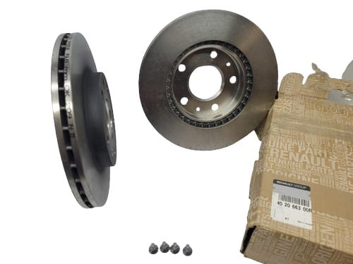 Disco de freno delantero completo original 402066300R Duster