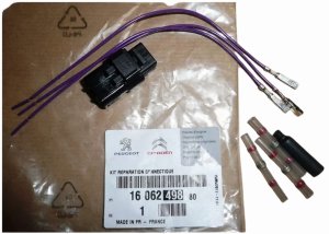 Enchufe con mazo de cables del sensor de aparcamiento 1606249880 Citroën C6 Original