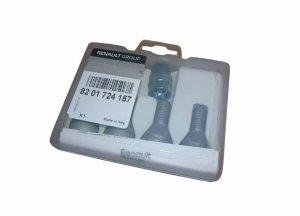 Tornillos antirrobo para ruedas 8201724187 Renault Dacia Original Nuevo