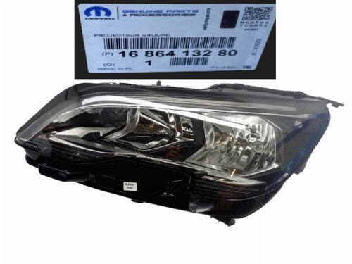 Reflector izquierdo 1686413280 Peugeot 3008 II, 5008 II Original