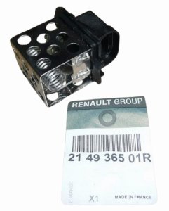 Resistencia del ventilador 214936501R Renault Fluence Latitude Original