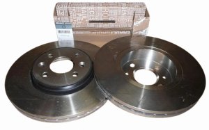 Discos de freno delanteros 402069518R Renault Dacia Original Nuevo