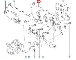 Cable de combustible 8200409687  Scenic Megane 1.9DCI