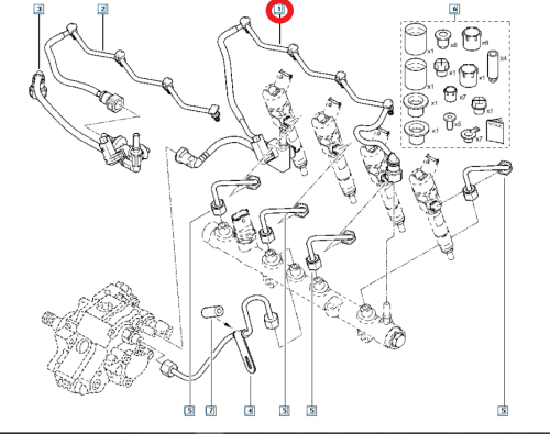 Cable de combustible 8200409687  Scenic Megane 1.9DCI